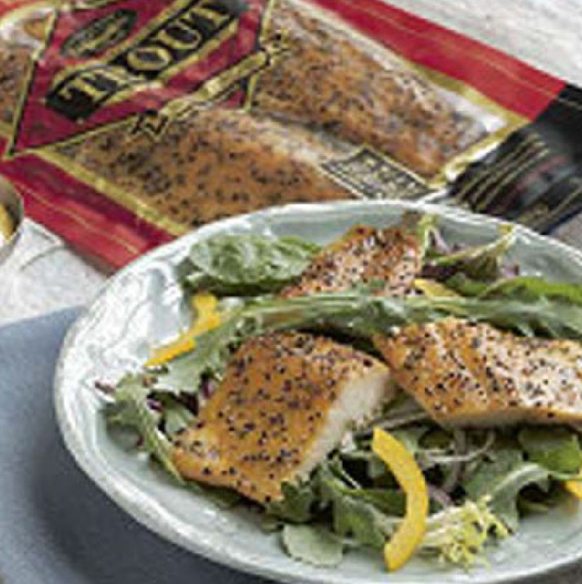 Order Smoked Pepper Trout Fillets 8 oz. food online from Dixon Seafood Shoppe store, Peoria on bringmethat.com