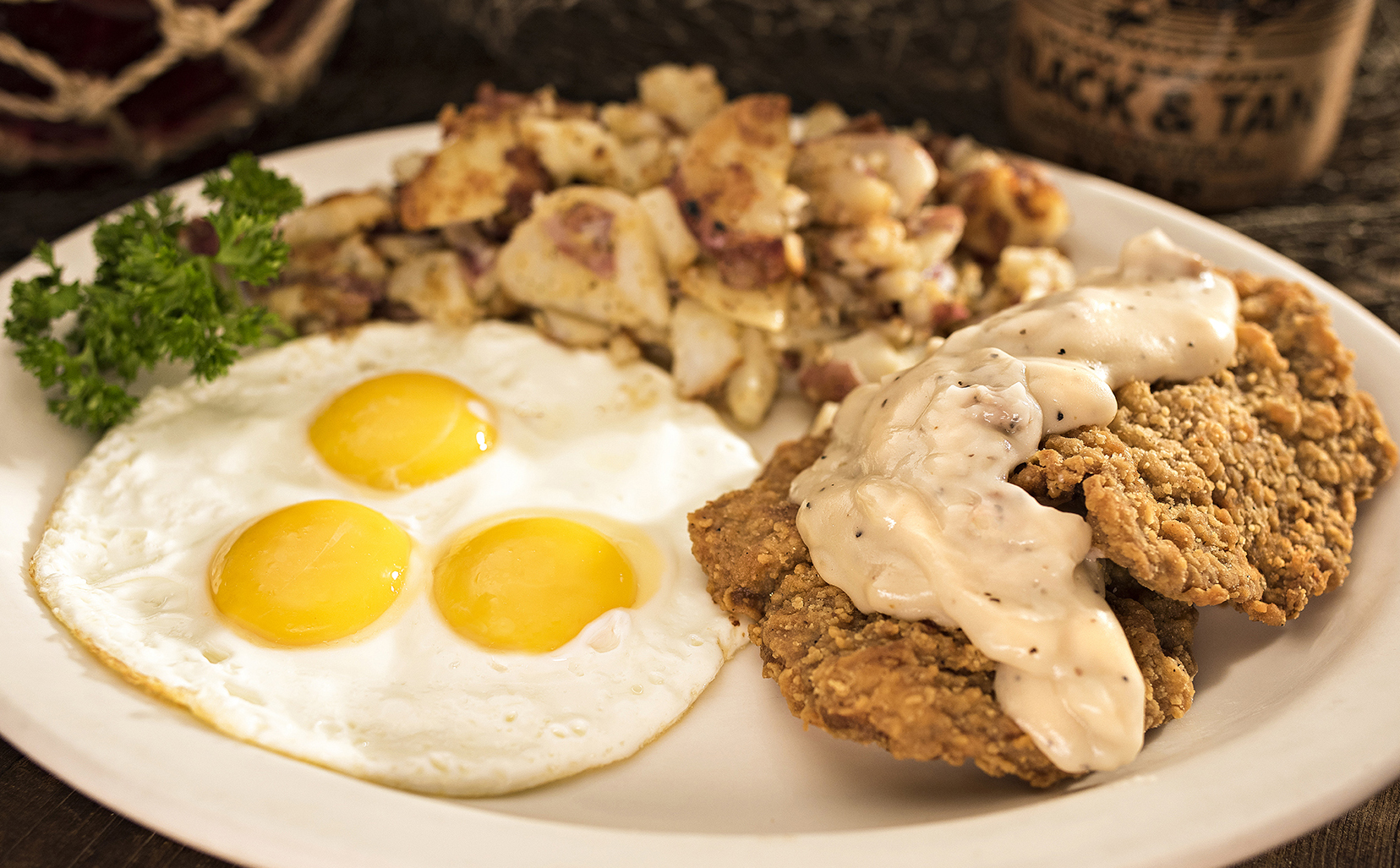 Order 1/2 lb. Chicken Fried Steak food online from Huckleberry store, Modesto on bringmethat.com