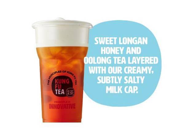 Order Honey Oolong Tea Cap food online from Kung Fu Tea store, Greenville on bringmethat.com