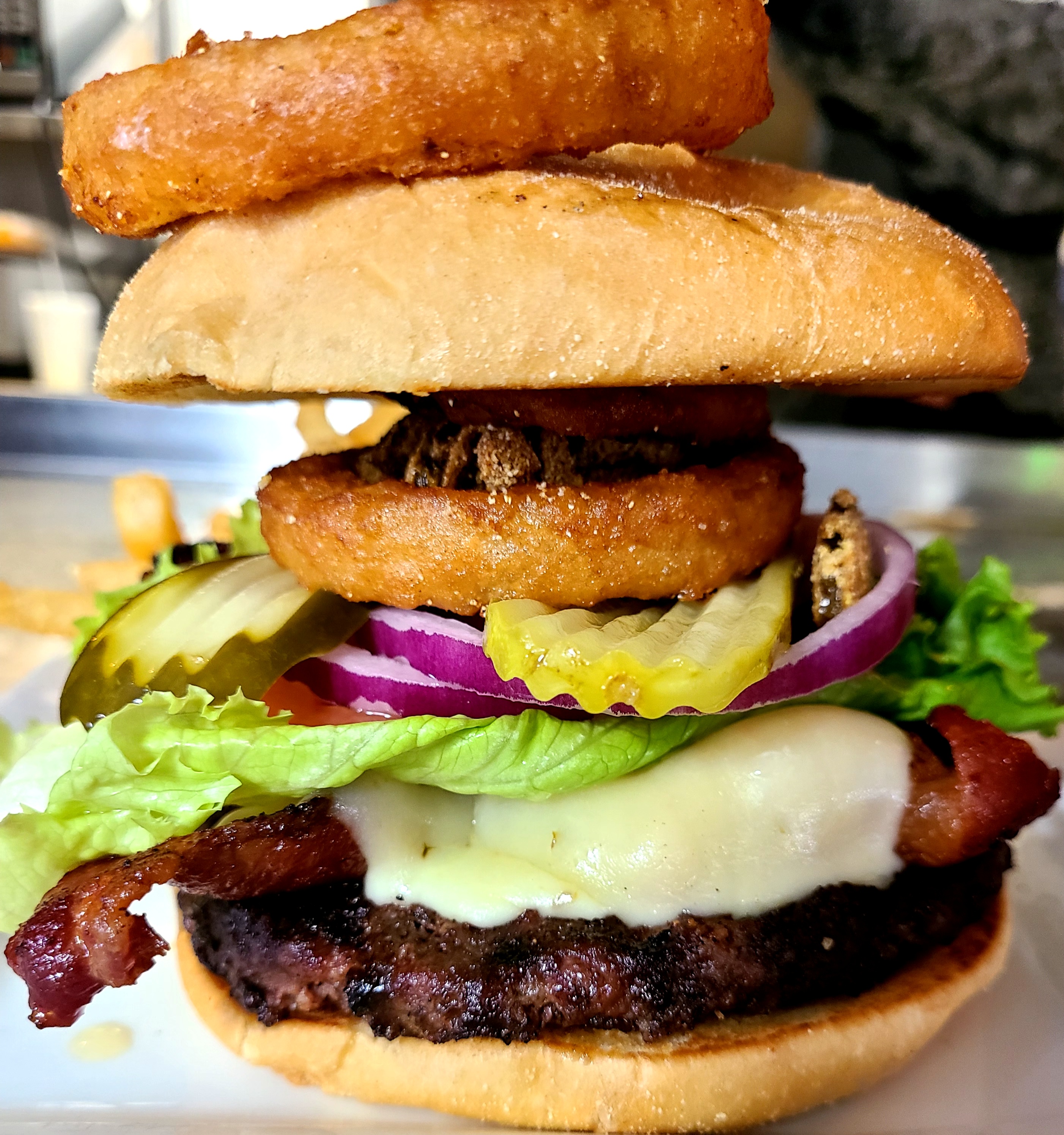 Order Gnarly Burger food online from Tavern on the Bay at Harrison's Landing store, Corpus Christi on bringmethat.com