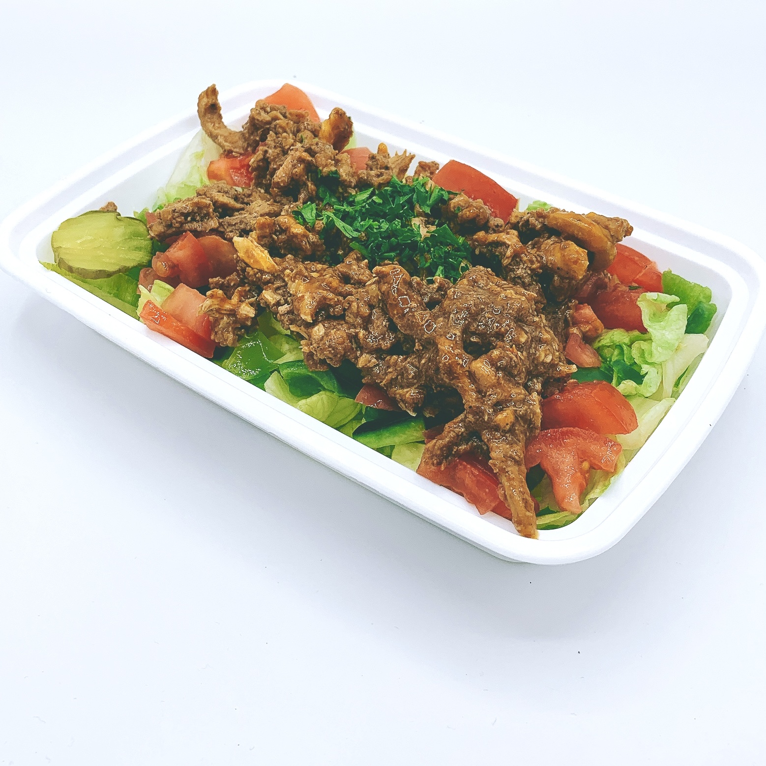 Order Chicken Shawarma Over Salad food online from Heroes Meal store, Midland on bringmethat.com