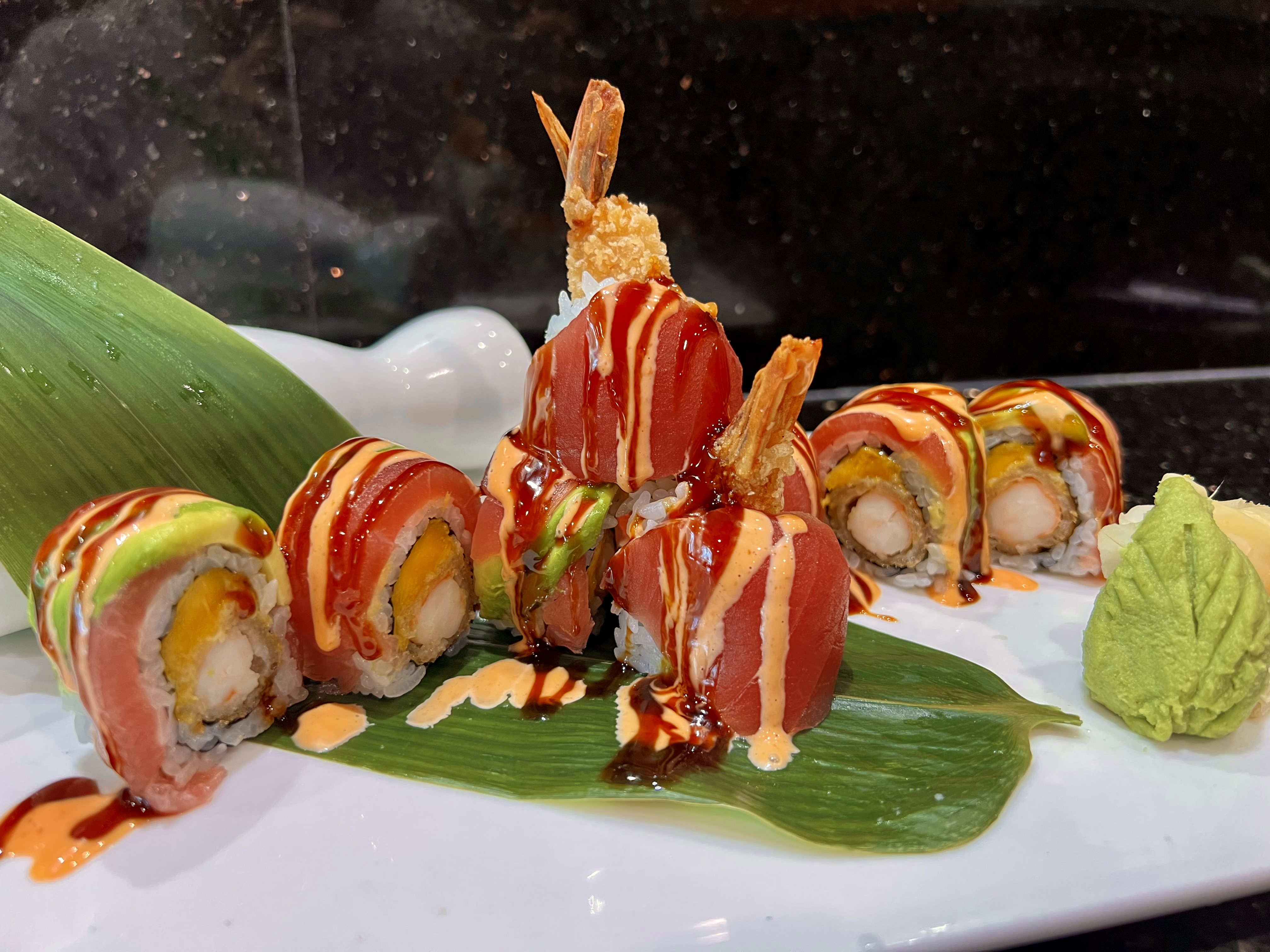 Order Red Dragon Roll food online from Long River store, West Islip on bringmethat.com