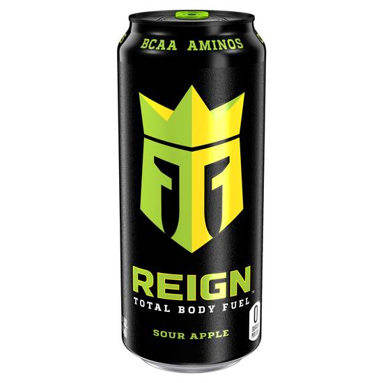 Order Reign Total Body Fuel Energy Drink Sour Apple (16 oz) food online from Bartell Drugs store, SEATTLE on bringmethat.com