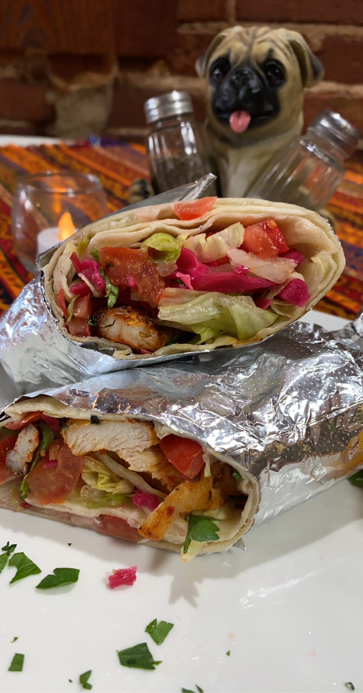 Order Chicken Shish Wrap food online from Rumi Mediterranean Grill House store, Pittsburgh on bringmethat.com