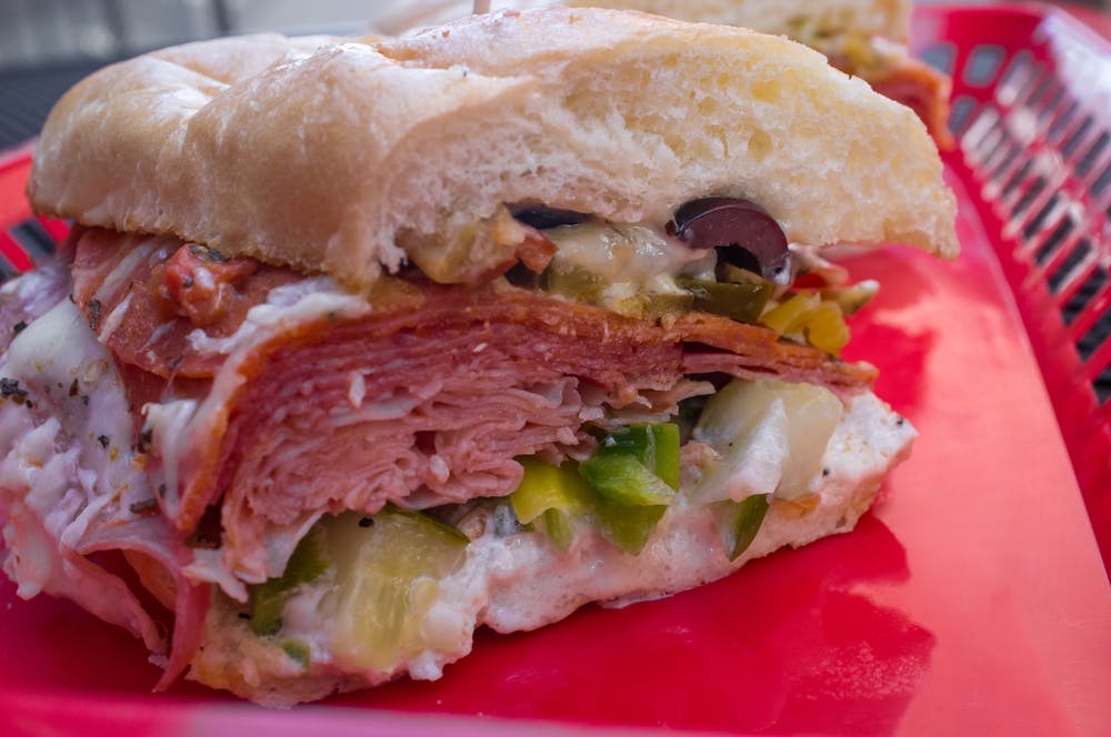 Order Ham & Provolone Sub - 10'' food online from Grandstand Pizza store, El Cajon on bringmethat.com
