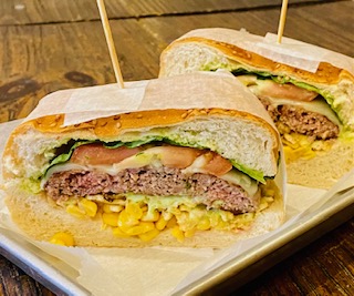 Order X Salada Burger food online from Pao De Queijo store, Astoria on bringmethat.com