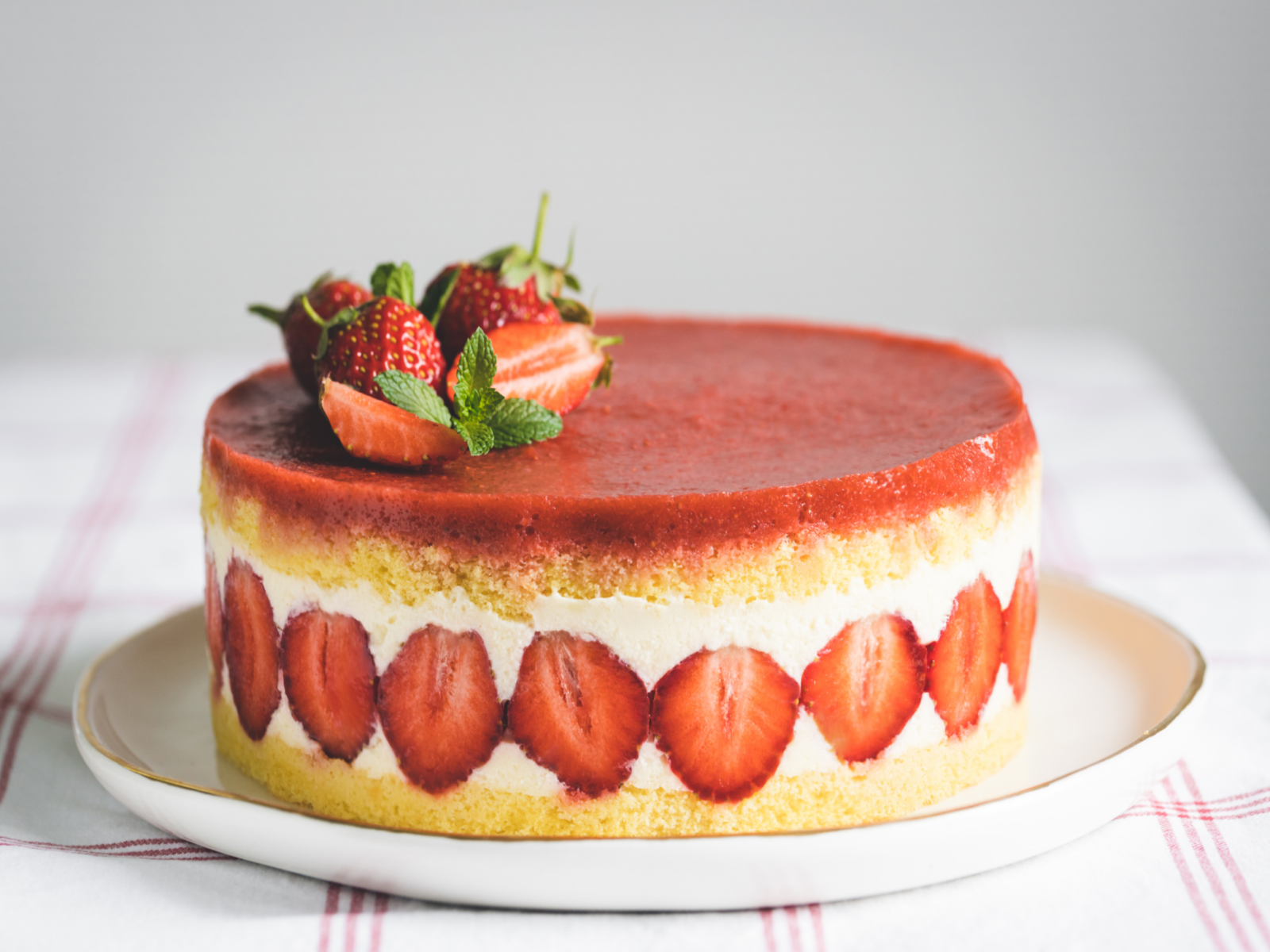 Order Strawberry Cake food online from T & S Soul Food And Carryout store, Gwynn Oak on bringmethat.com