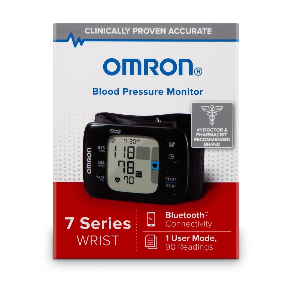 Order Omron 7 Series Wireless Wrist Blood Pressure Monitor, BP6350 - 1 ct food online from Rite Aid store, ELMIRA on bringmethat.com