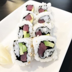 Order Tuna Avocado (6pcs) food online from Taki Japanese Steakhouse store, Atlanta on bringmethat.com
