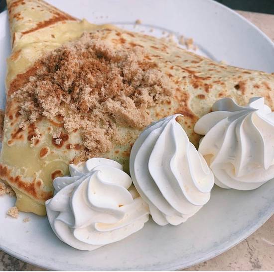 Order Banana-Sour Cream & Brown Sugar Crepe food online from City Coffeehouse & Creperie store, Clayton on bringmethat.com