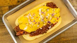 Order Chili Cheese Dog food online from Flippin Burger store, San Francisco on bringmethat.com
