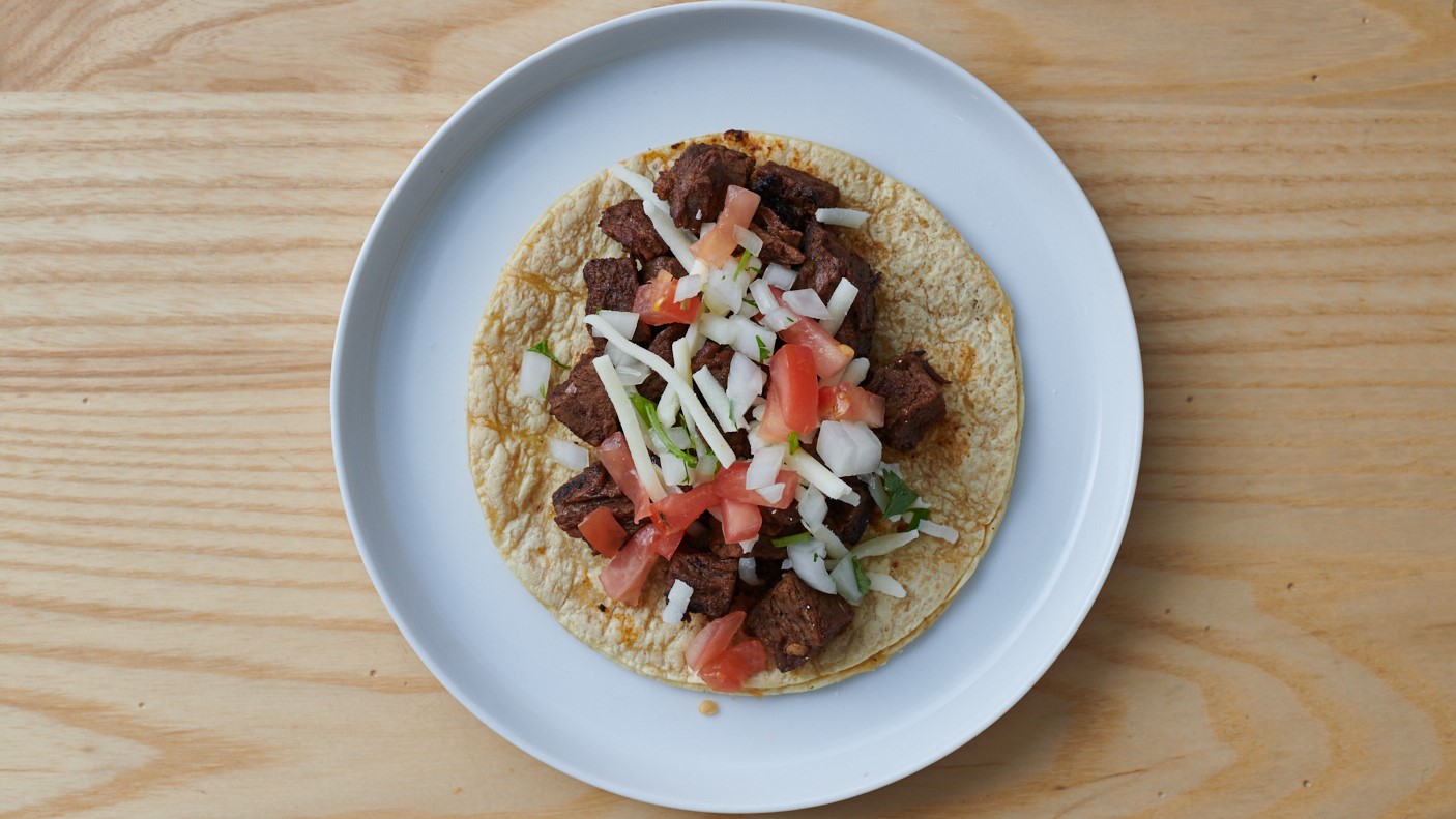 Order ONE TACO -CARNE ASADA food online from Burrito Beach store, Chicago on bringmethat.com