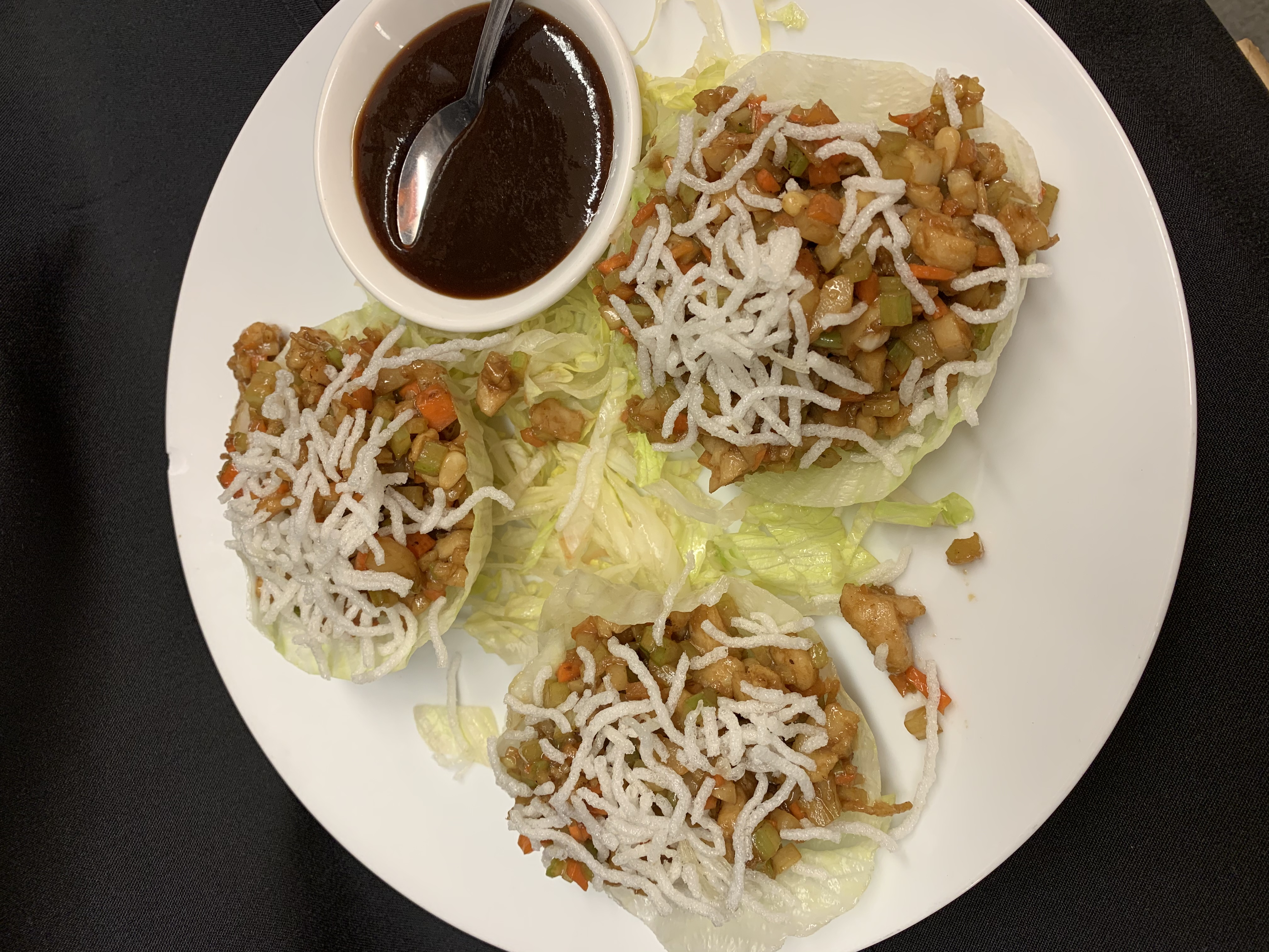 Order 3 Chicken Lettuce Wrap food online from Pepper Asian Bistro II store, Denver on bringmethat.com
