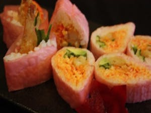 Order Mademoiselle Roll (8 pcs) food online from Kanbu Sushi Downtown store, Ann Arbor on bringmethat.com