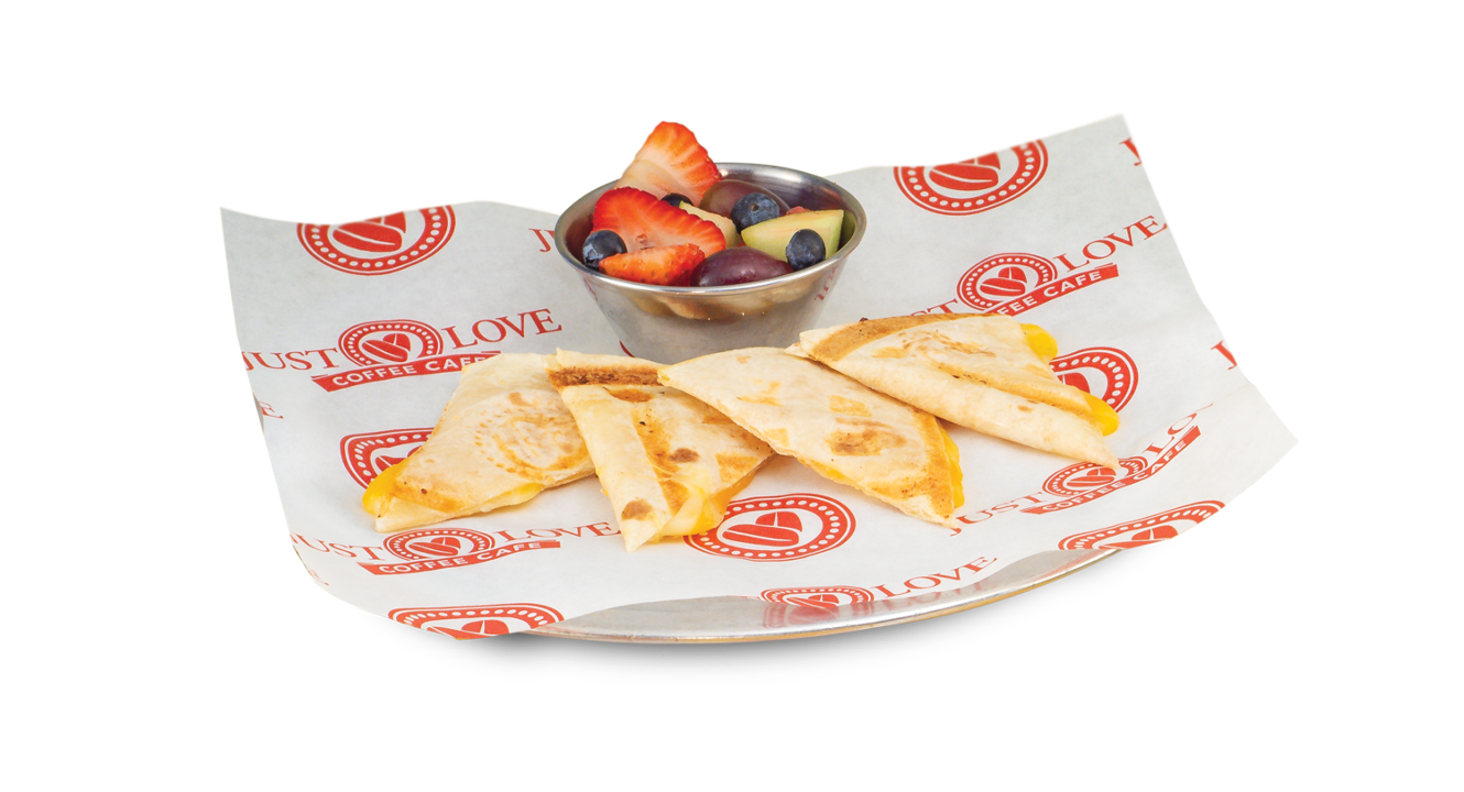 Order Cheesy Quesadilla food online from Just Love Coffee Cafe store, Murfreesboro on bringmethat.com