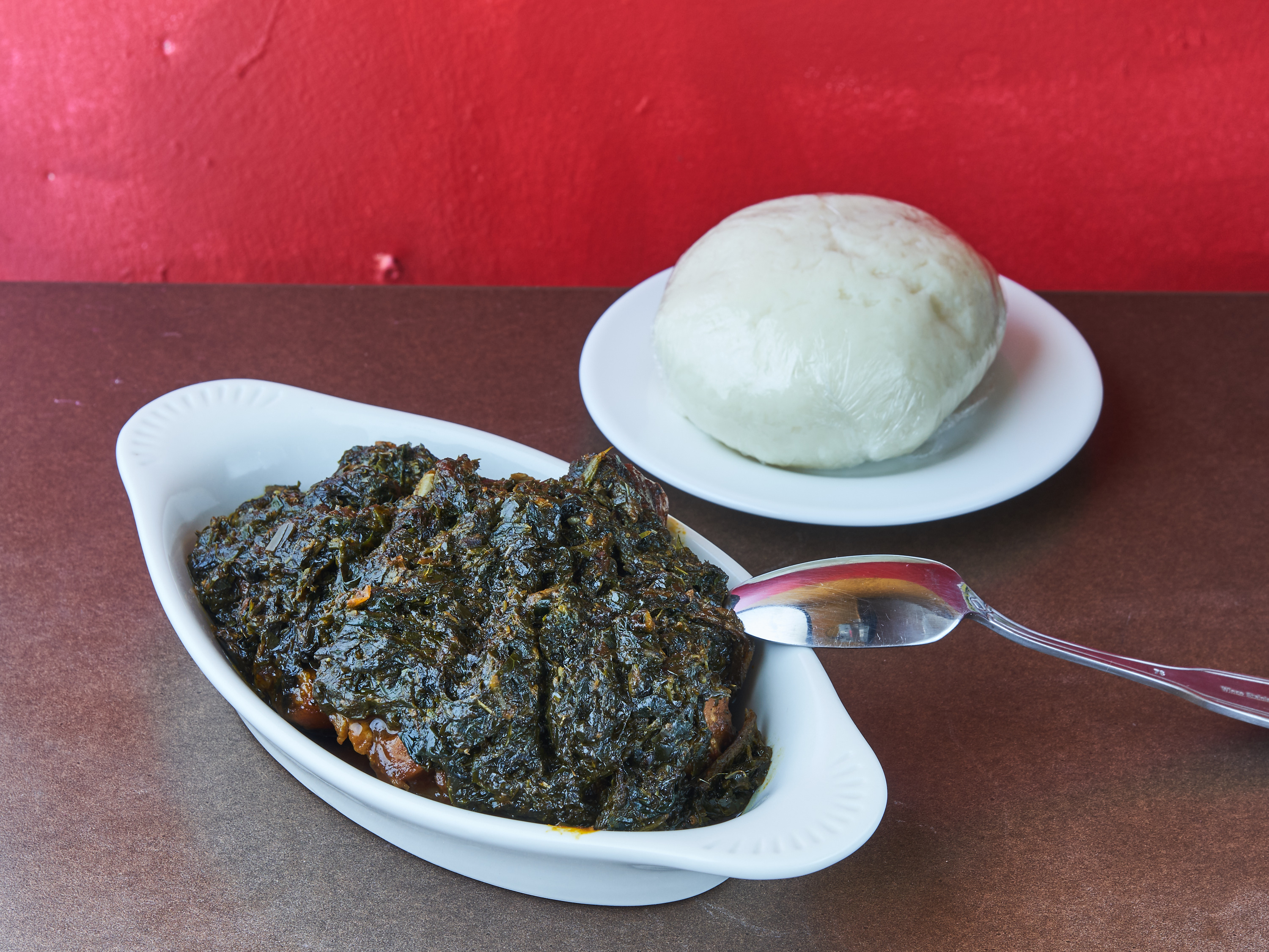 Order Afang Soup (Okazi) food online from Hills Place store, Brooklyn on bringmethat.com
