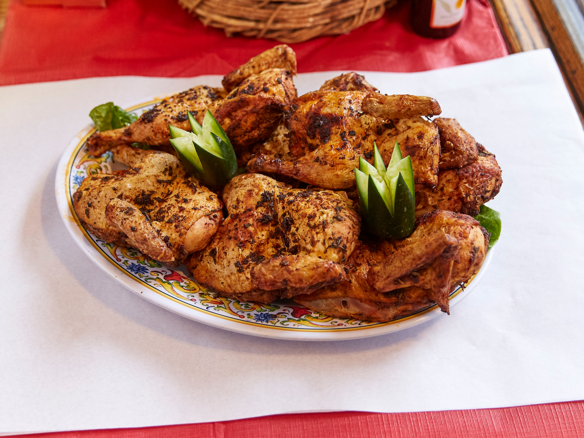 Order 1/2 Roasted Chicken food online from Food Passion Cafe store, New York on bringmethat.com