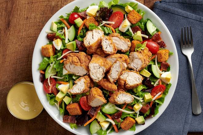 Order CHICKEN CLUB SALAD food online from 54th Street Restaurant & Drafthouse store, Live Oak on bringmethat.com