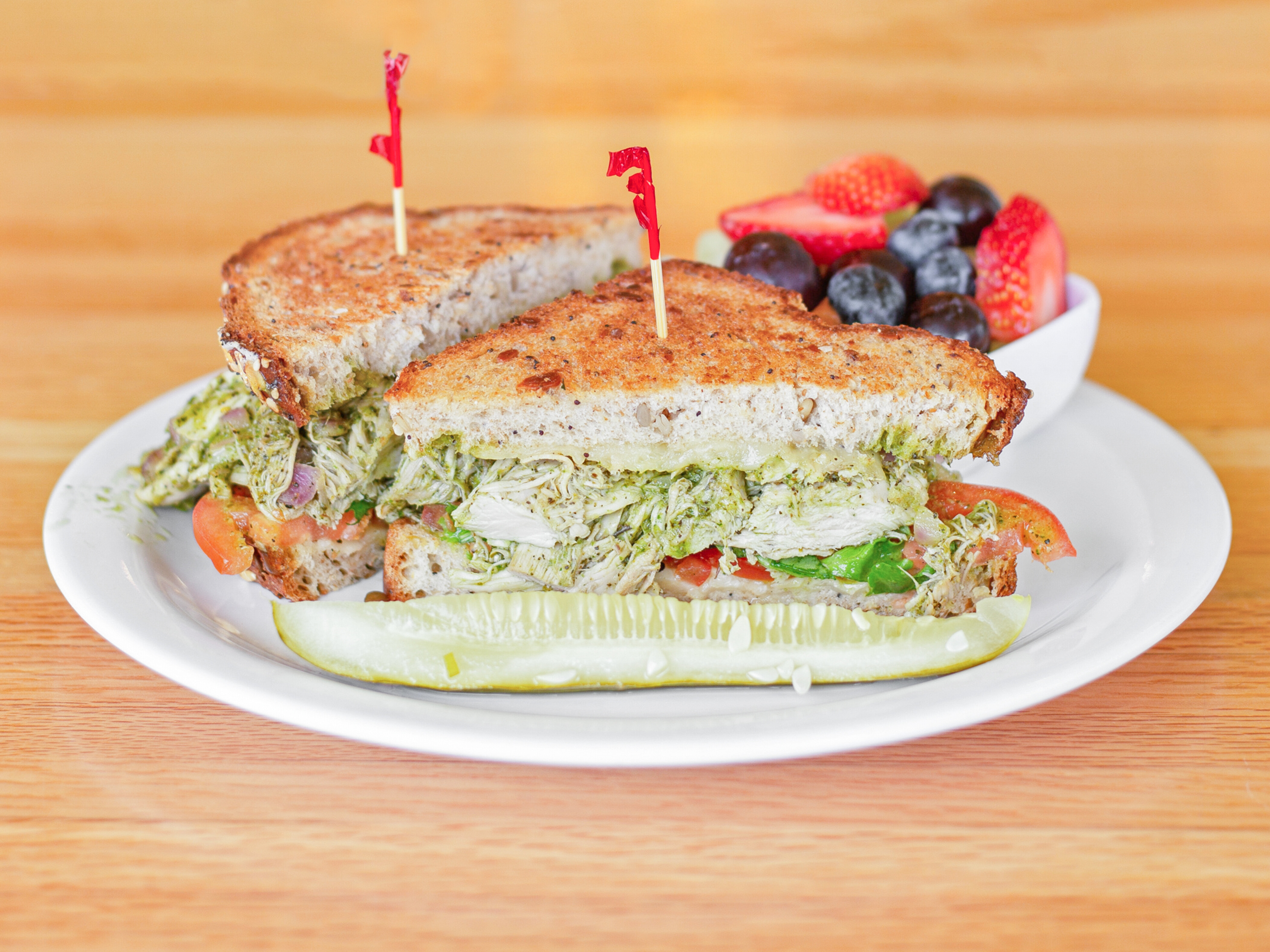 Order Chicken Pesto food online from Courageous Bakery & Cafe store, Oak Park on bringmethat.com