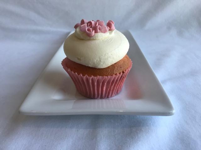 Order Strawberry Cheesecake Cupcake food online from The Sweet Spot Bakery store, Fort Worth on bringmethat.com