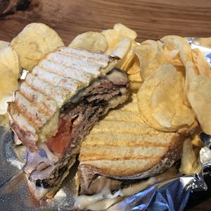 Order Roast Beef + Cheese Panini food online from Wicked Loft store, Whitman on bringmethat.com