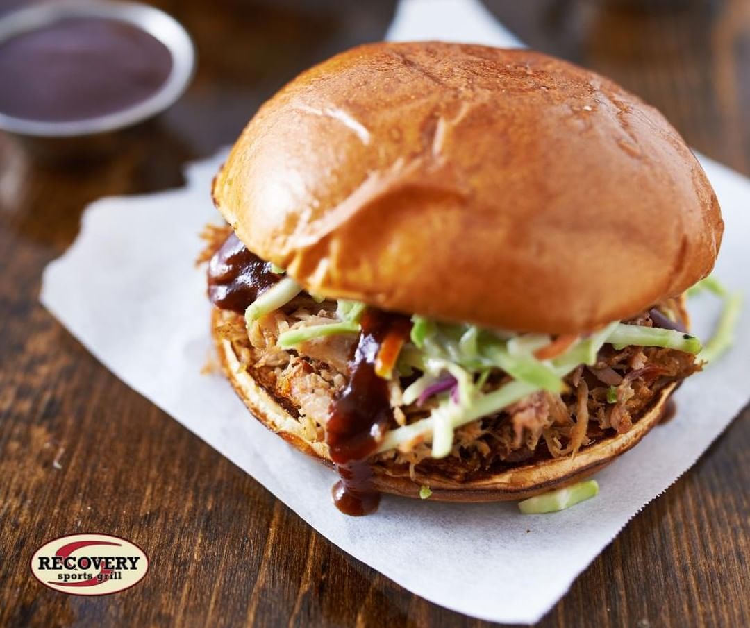 Order Pulled Pork Sandwich food online from Recovery Sports Grill store, Westampton on bringmethat.com