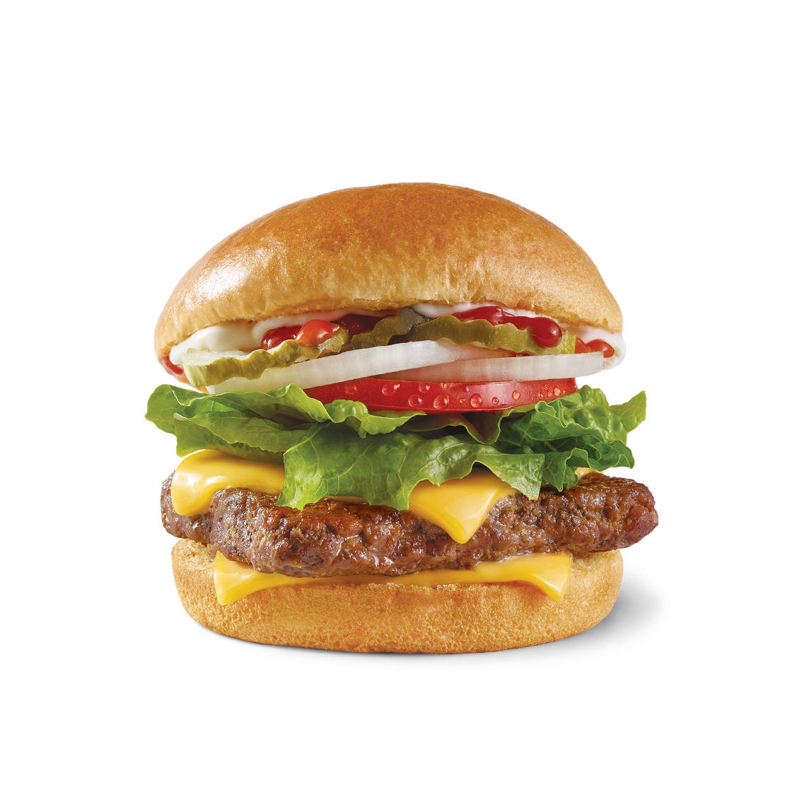 Order Dave's Single® food online from Wendy's store, Walkertown on bringmethat.com