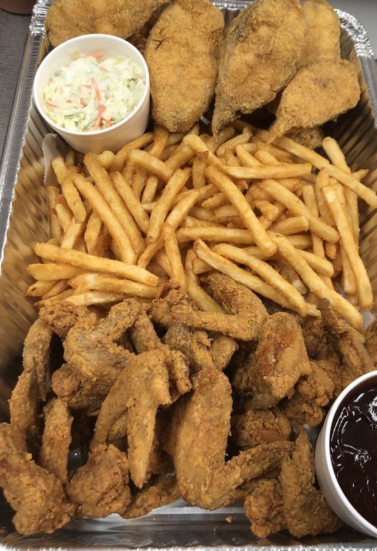 Order 100 Wings food online from Jj Fish & Chicken store, Justice on bringmethat.com