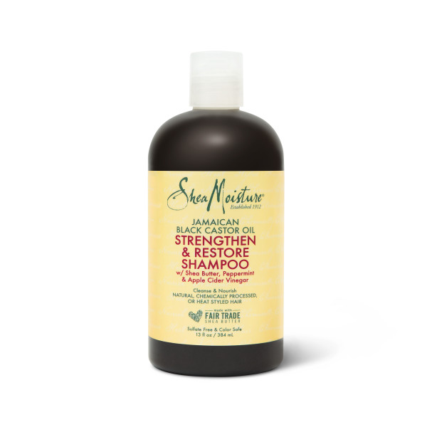Order SheaMoisture Strengthen and Restore Shampoo, 100% Pure Jamaican Black Castor Oil - 13 oz food online from Rite Aid store, MILLER PLACE on bringmethat.com