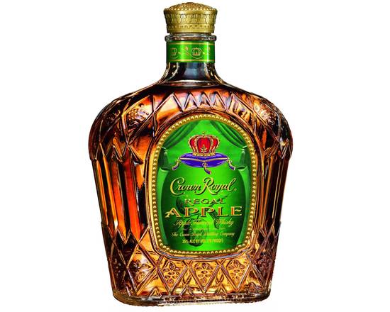 Order Crown Royal Regal Apple, 750mL whiskey (35.0% ABV) food online from Babaro Liquor Store store, Peabody on bringmethat.com