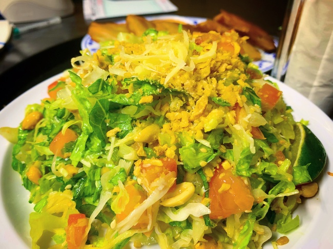 Order Ginger Salad (Vegan) food online from Top Burmese store, Beaverton on bringmethat.com