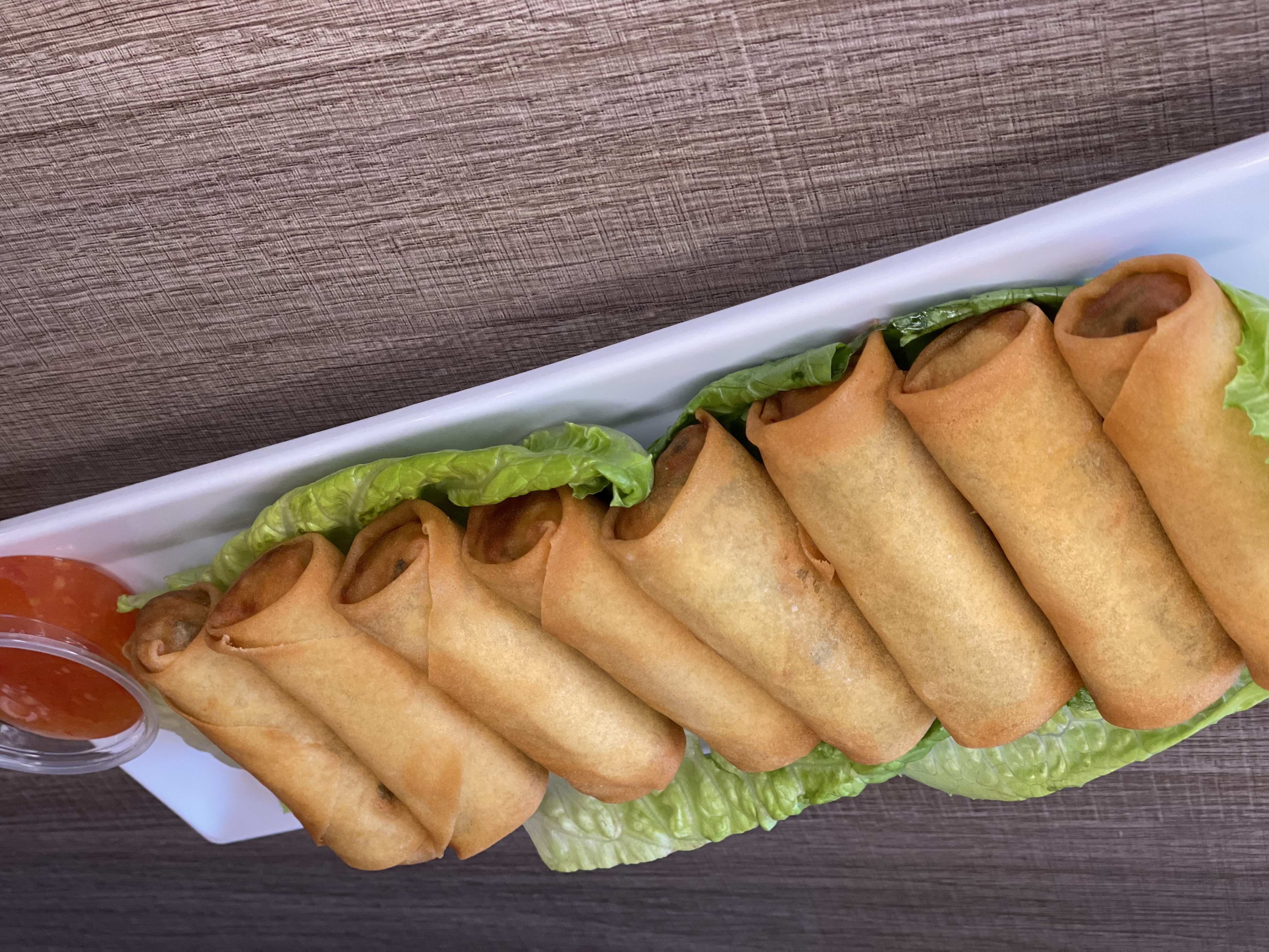 Order Spring Rolls (8 pcs) food online from Sizzle Mongolian Grill store, Chandler on bringmethat.com