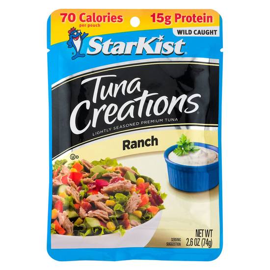 Order StarKist Tuna Creations Ranch Pouch 2.6oz food online from Drinks At Your Door by Gopuff store, Santa Maria on bringmethat.com