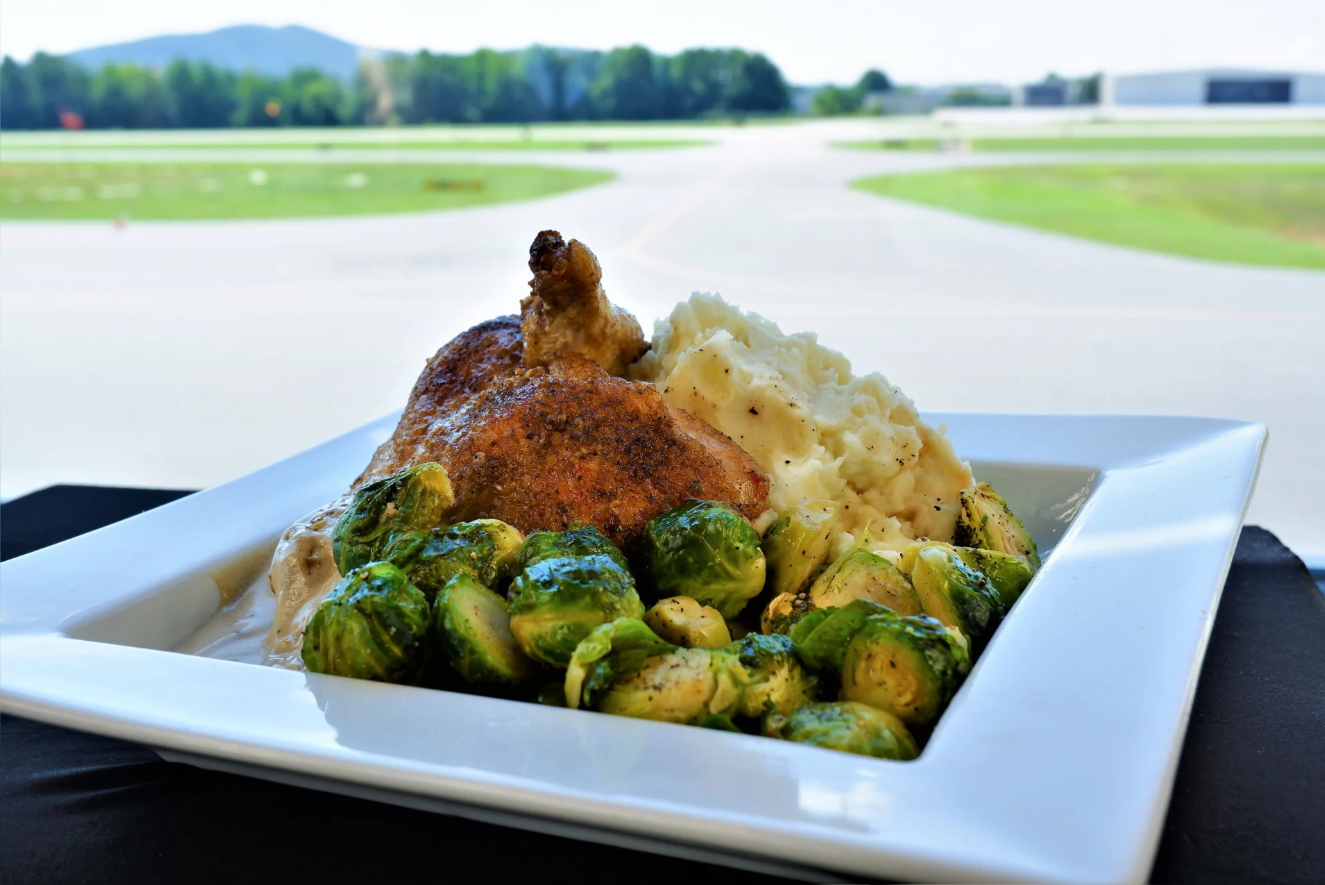 Order Pan Seared Half Chicken food online from Elevation Chophouse And Skybar store, Kennesaw on bringmethat.com