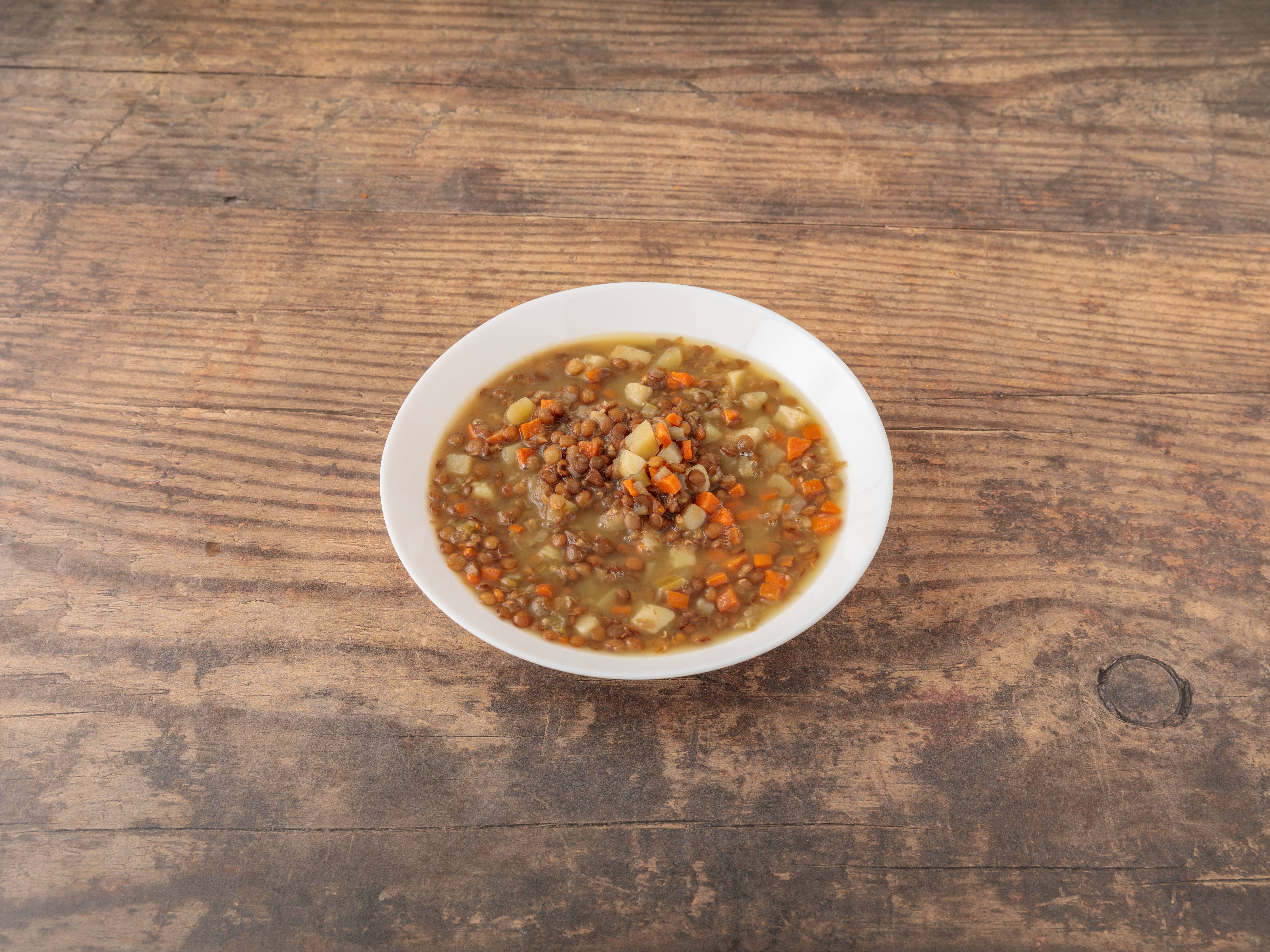 Order Big Cup of Lentil Soup food online from My Family Pizza store, Staten Island on bringmethat.com