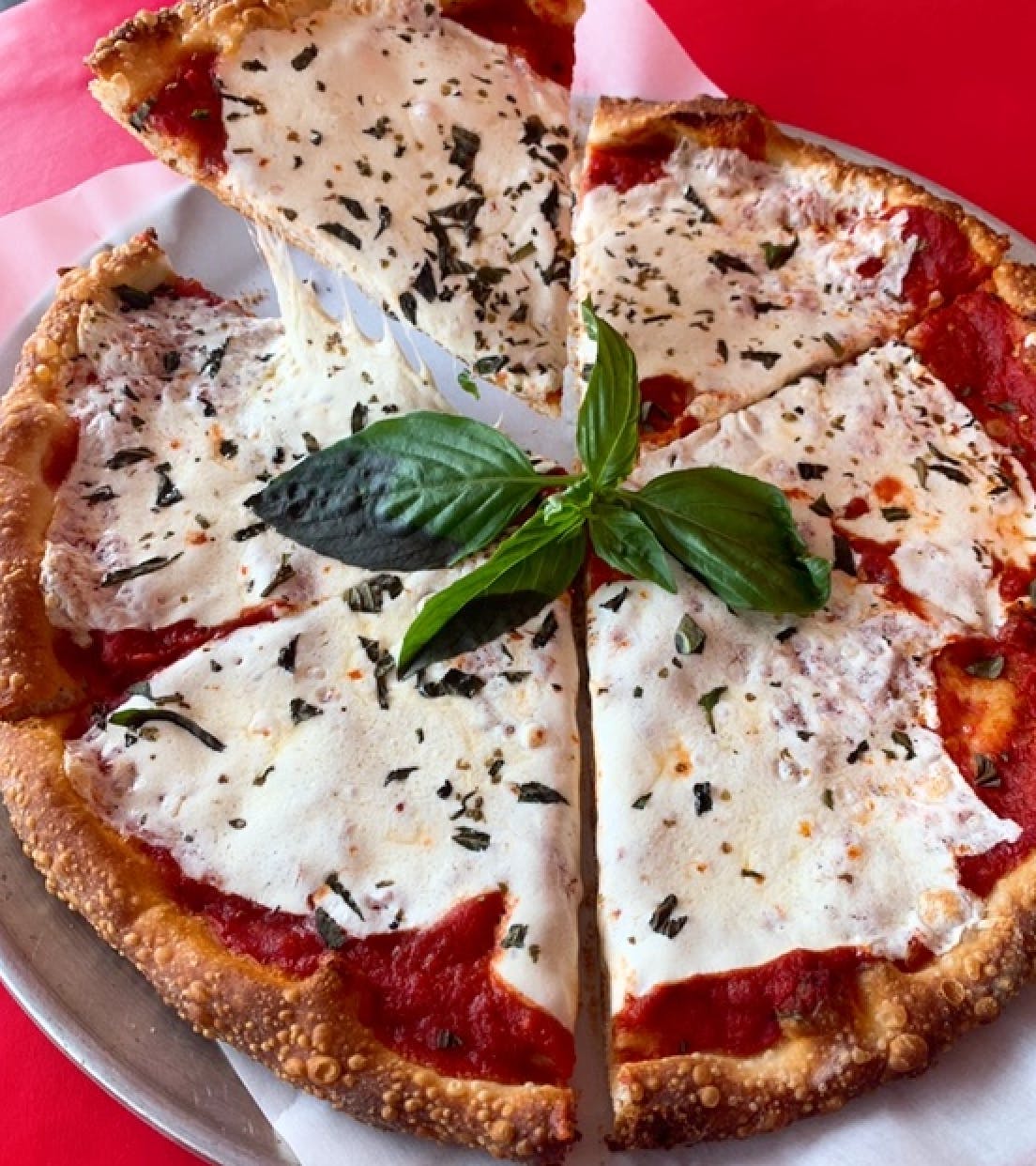 Order Traditional Margherita Pie - Personal 12'' food online from Sergio's Pizzeria & Restaurant store, Glen Head on bringmethat.com