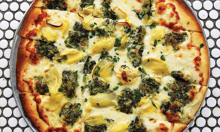Order Medium Thin-Spinach Artichoke food online from Gino's East store, Chicago on bringmethat.com
