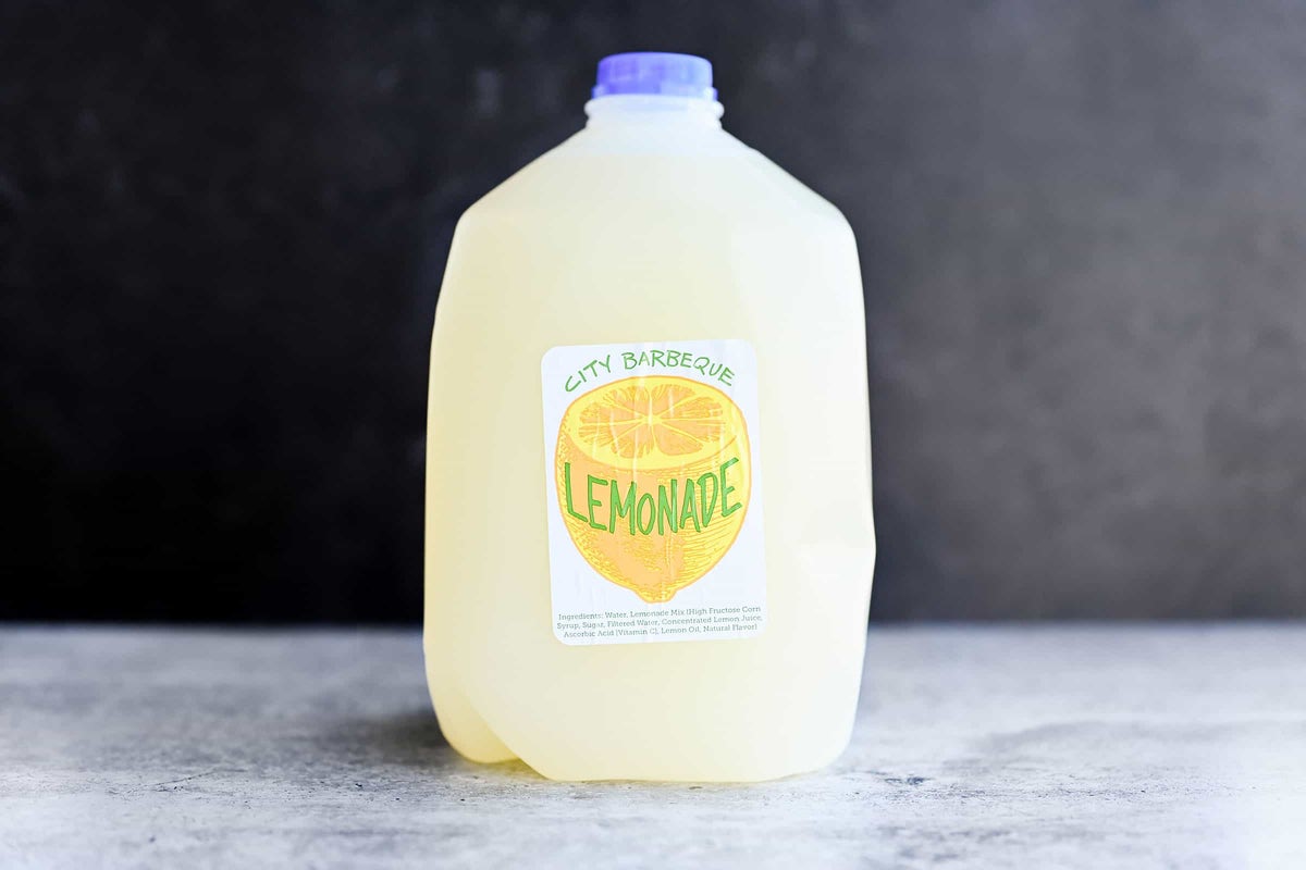 Order Gallon of Lemonade food online from City Barbeque store, Columbus on bringmethat.com