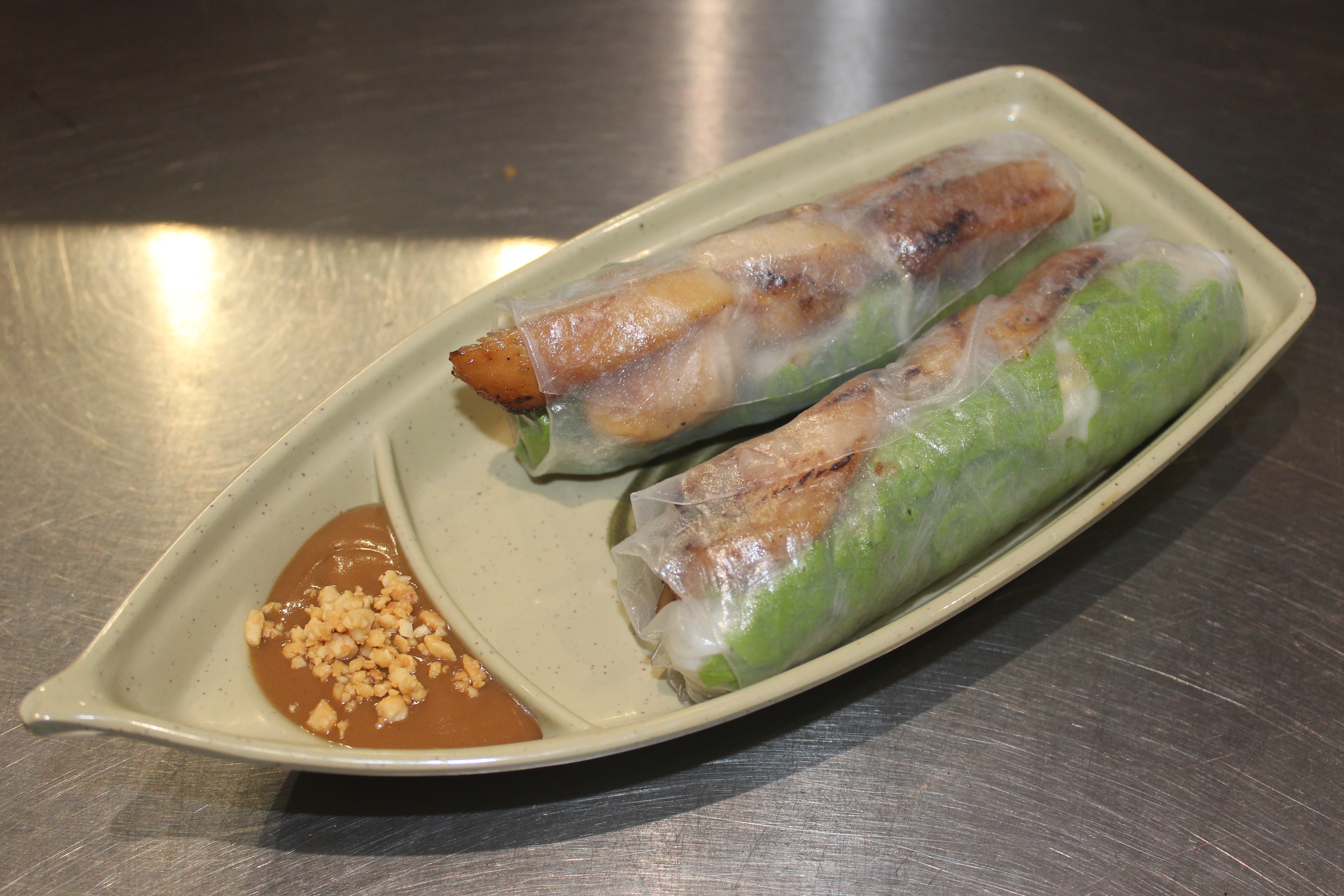 Order Chicken Spring Rolls  food online from Nam Noodles And More store, Pasadena on bringmethat.com