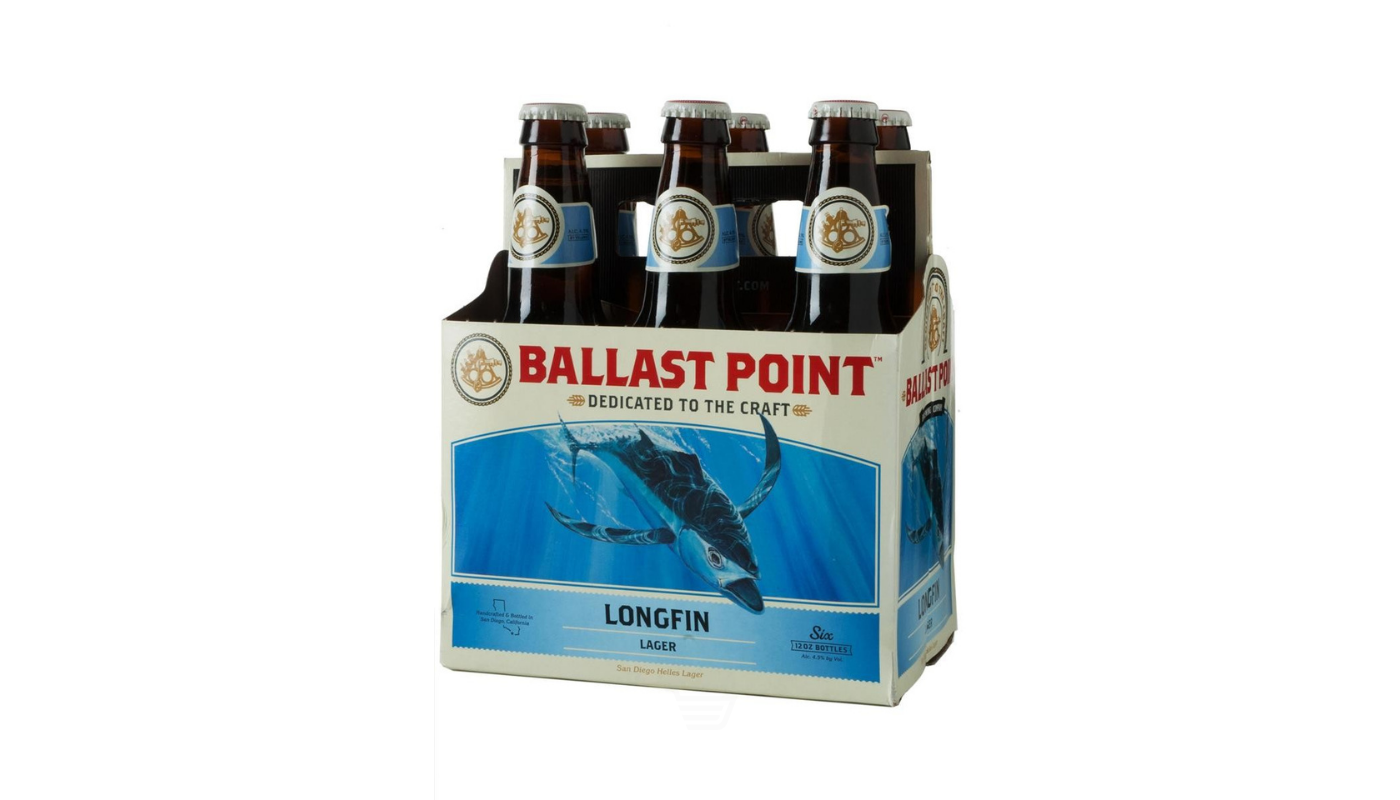 Order Ballast Point Long Fin Lager 6 Pack 12 oz Bottles food online from Oceanview Liquor store, Hermosa Beach on bringmethat.com