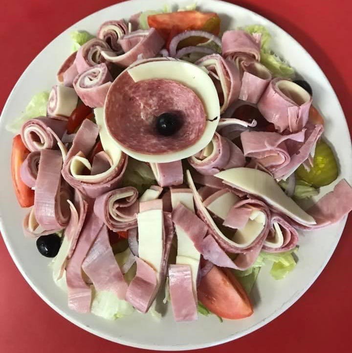 Order Antipasto Salad - Salad food online from Lorenzo's Pizza store, Fountain Hill on bringmethat.com