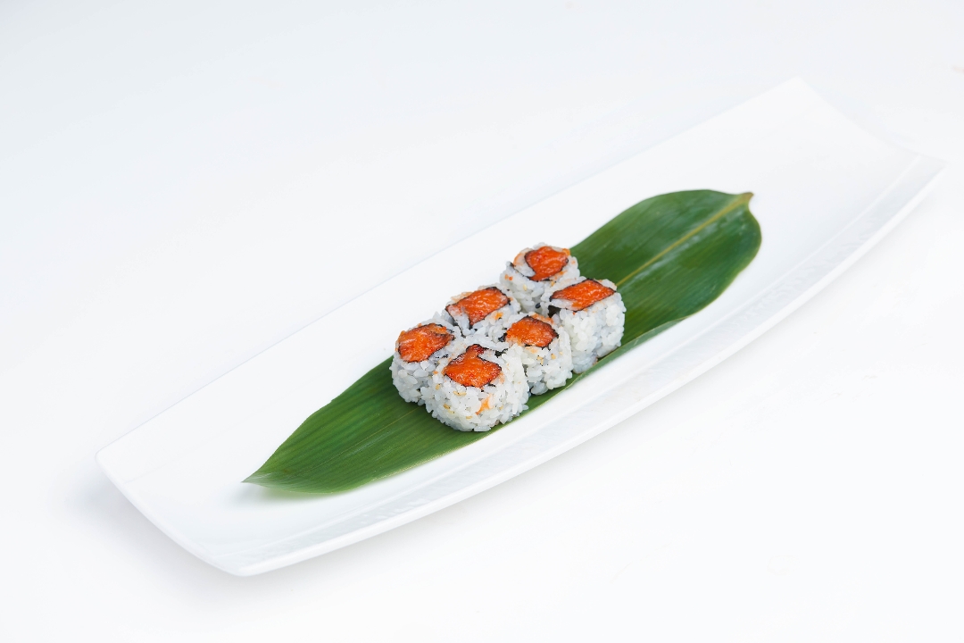 Order Spicy Salmon Roll food online from MoCA Asian Bistro - Queens store, Forest Hills on bringmethat.com