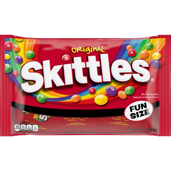Order Skittles Original Fun Size Candy Bag - 10.72 oz food online from Rite Aid store, NEWARK on bringmethat.com