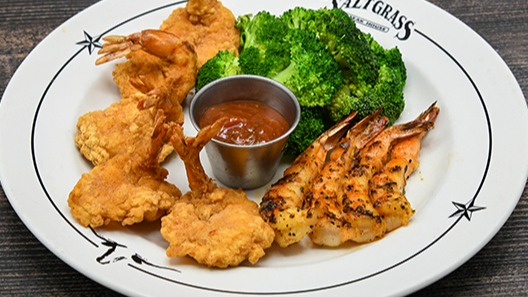 Order Shrimp Duo food online from Saltgrass Steak House store, Austin on bringmethat.com