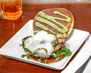 Order Grilled Pesto Chicken Sandwich food online from Clarke's (wrigley) store, Chicago on bringmethat.com