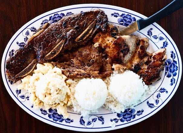 Order Mixed Plate Special food online from Rutts Hawaiian Cafe store, Gardena on bringmethat.com