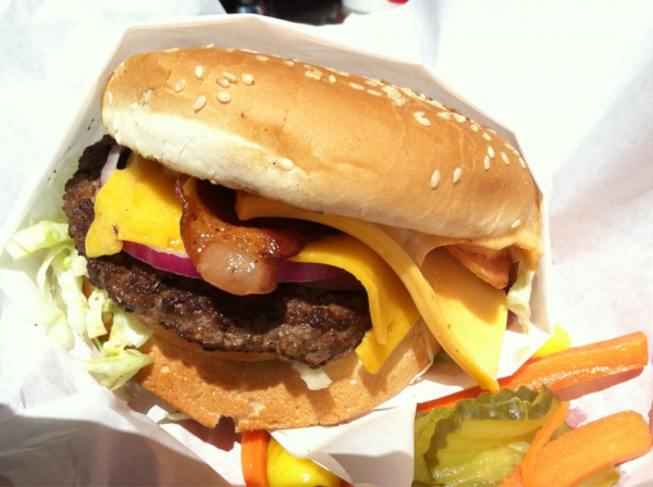Order George Foreman III Burger food online from MVP Grill store, Long Beach on bringmethat.com