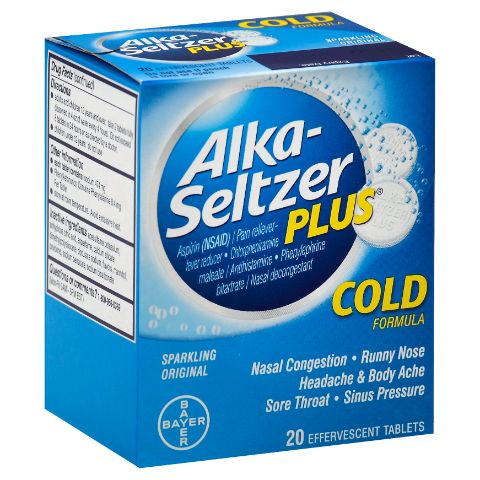Order Alka Seltzer Plus Cold 20 Count food online from 7-Eleven store, Dallas on bringmethat.com