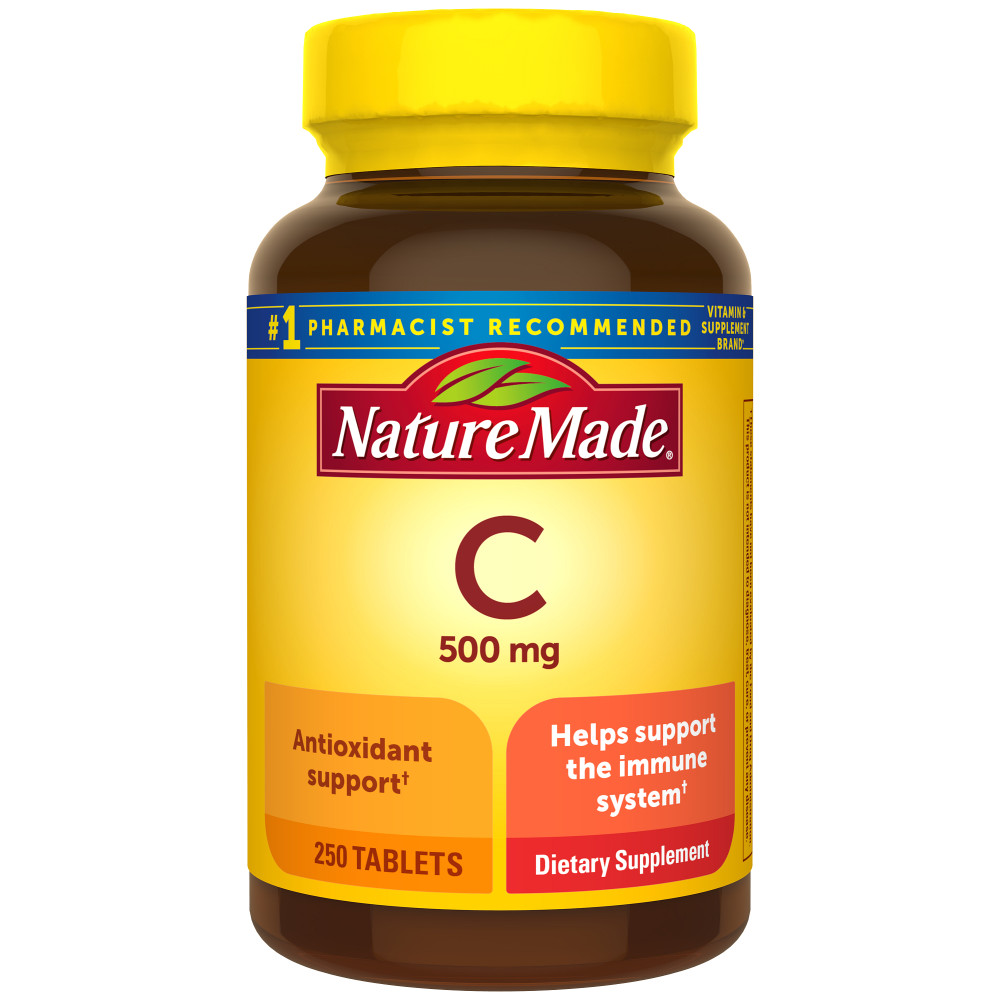 Order Nature Made Vitamin C Tablets - 500mg, 250 ct food online from Bartell store, Edmonds on bringmethat.com