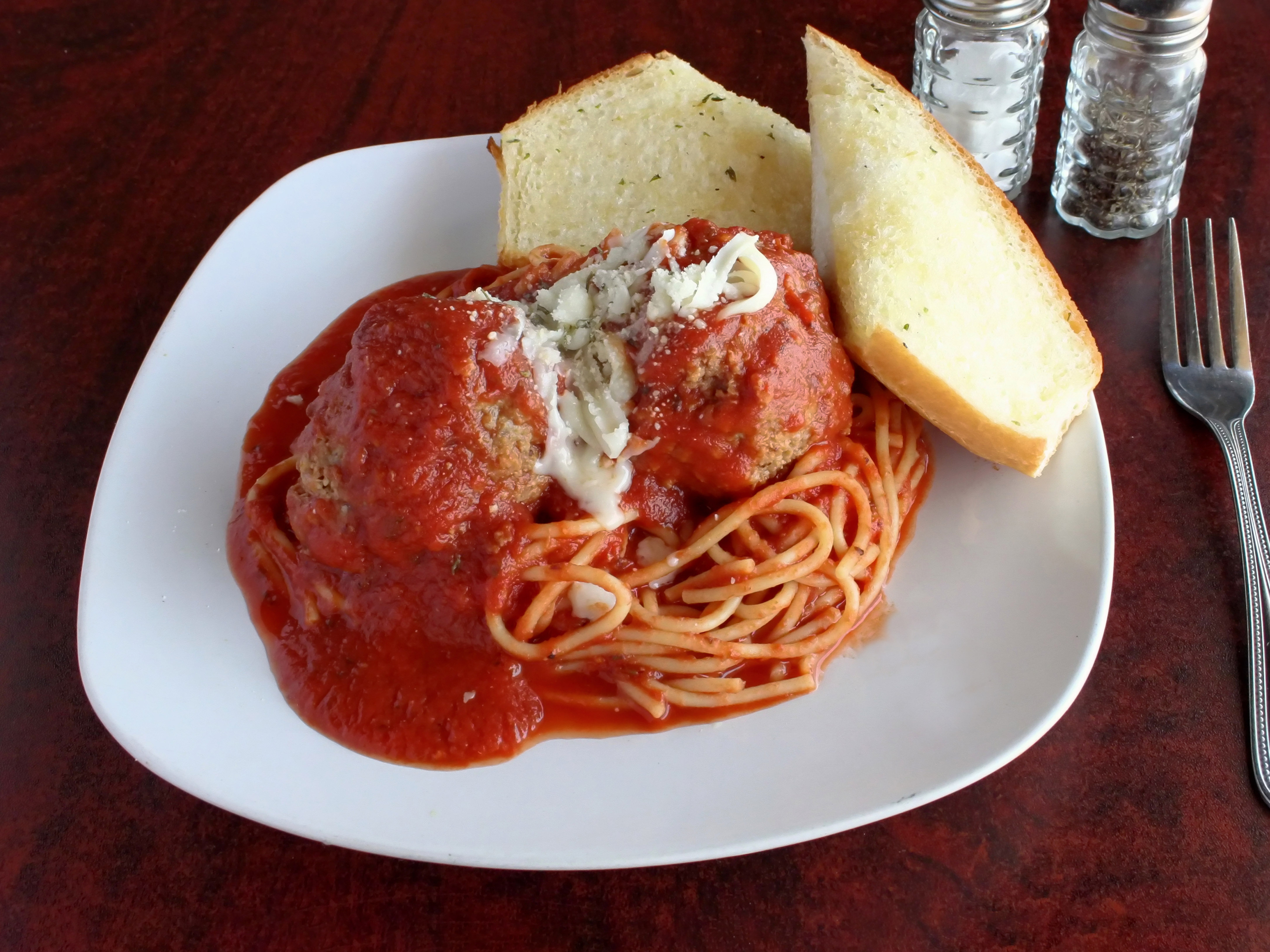 Order Spaghetti and Meatballs food online from Falcone Pizzeria store, Oklahoma City on bringmethat.com